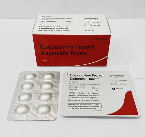 Cefpodoxime Dispersible Tablets